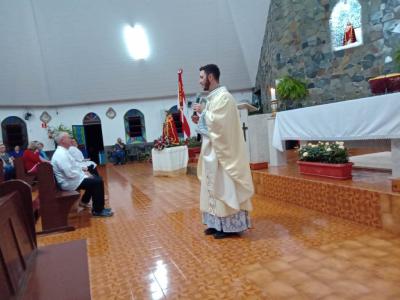 Fiéis participam da segunda noite de Tríduo em honra ao Senhor Bom Jesus na Comunidade de Campo Mendes 